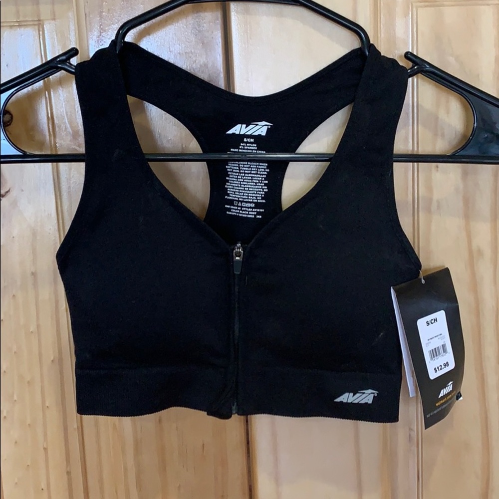 Avia front zip sports bra